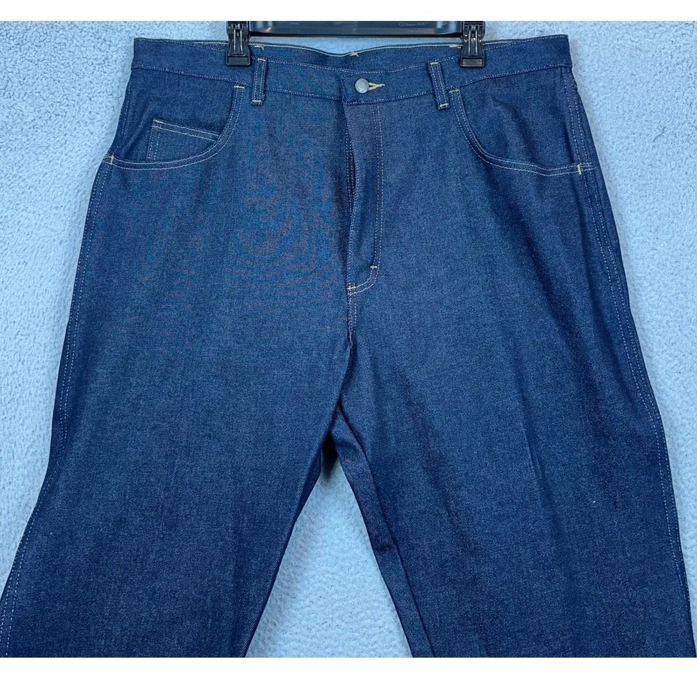 Wrangler Rugged Wear Jeans Mens 40X32 Blue Straight Leg Dark Wash Denim  Pants